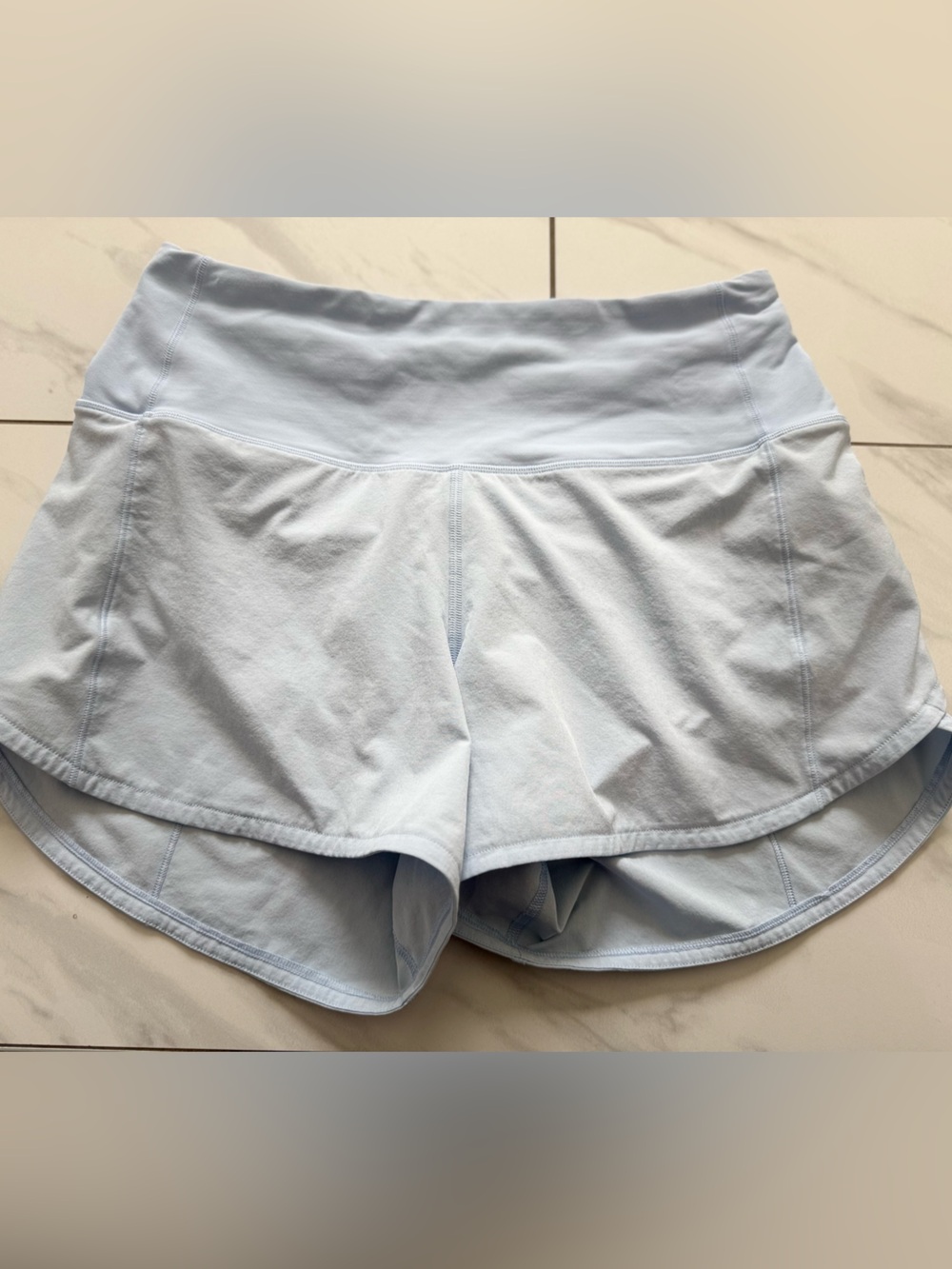 lululemon athletica Speed Up Pastel Blue Women's Athletic Shorts